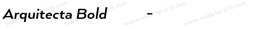 Arquitecta Bold 英文字体字体转换